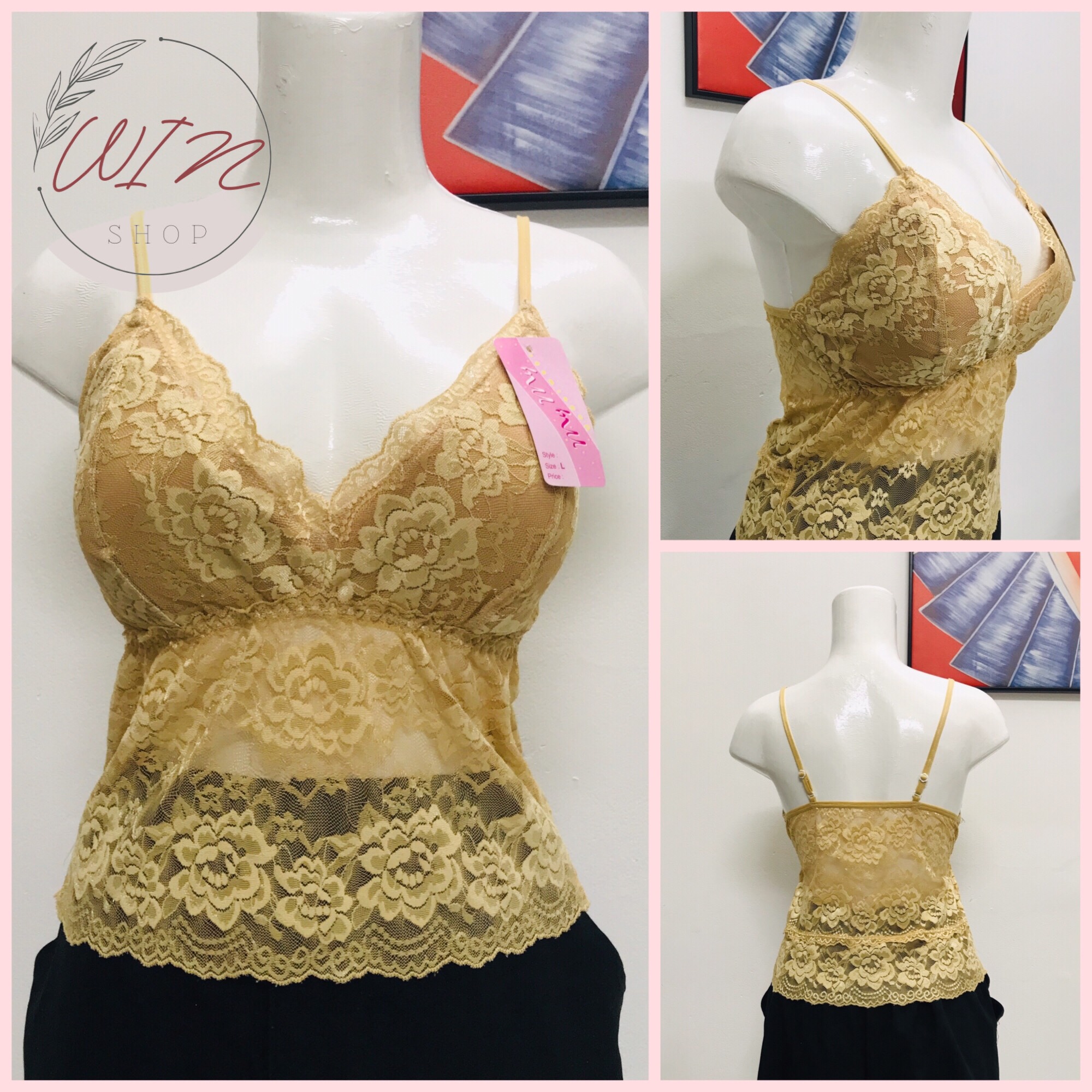 ÁO BRA REN 2 DÂY ĐẸP CÓ KÈM MÚT NGỰC (BIG SIZE L/ XL)