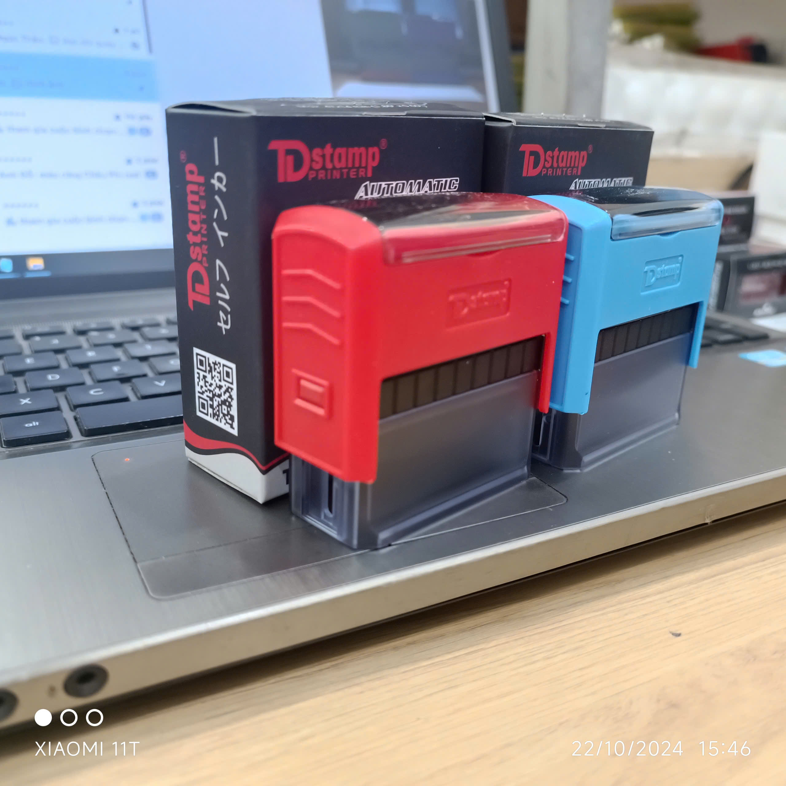 [HCM]Khắc dấu tên 1 dòng dài TDstamp T-217