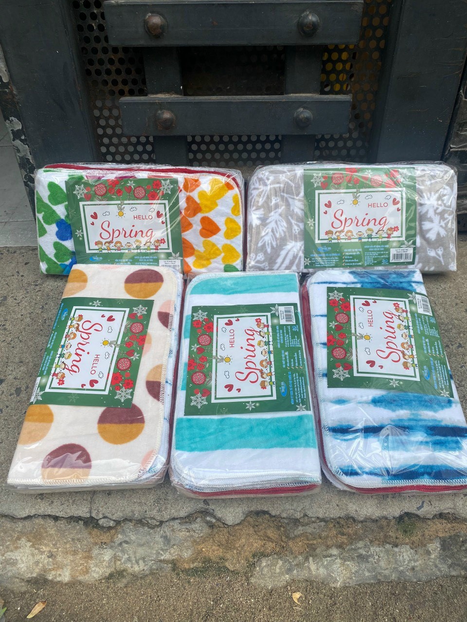 khăn mặt, khăn đa năng spring nhiều màu 30x30 cm