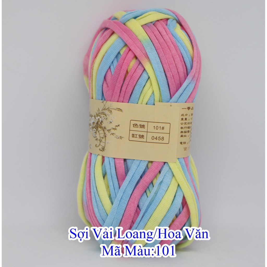Floral Fabric Yarn 50K/C 100g ~30M