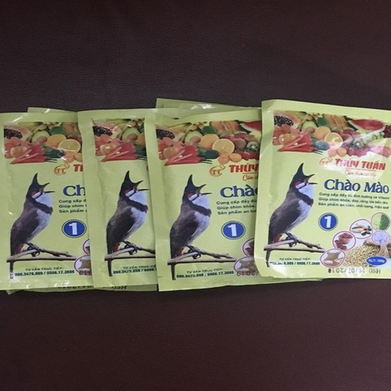 5 gói Cám chim CHÀO MÀO THÚY TUẤN SỐ 1- thức ăn chim