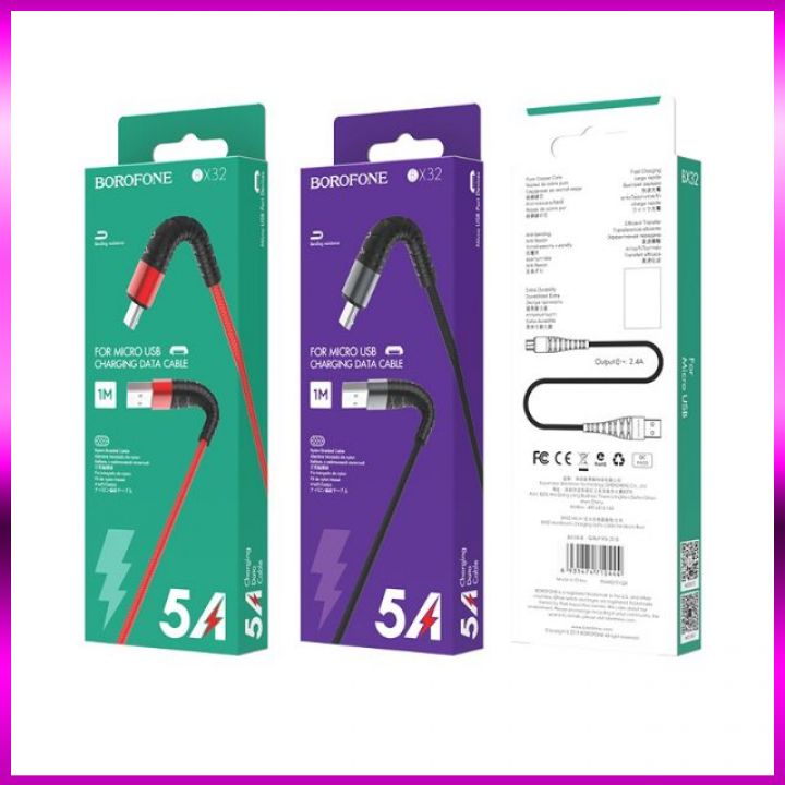 Cáp Sạc Nhanh Borofone bx32 Cho Iphone Micro  Type C