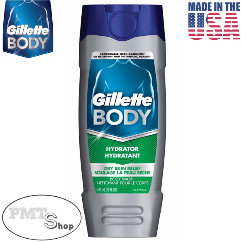 [USA] Sữa tắm nam Gel Gillette Body Hydrator Hydratant 473ml - Mỹ cao cấp