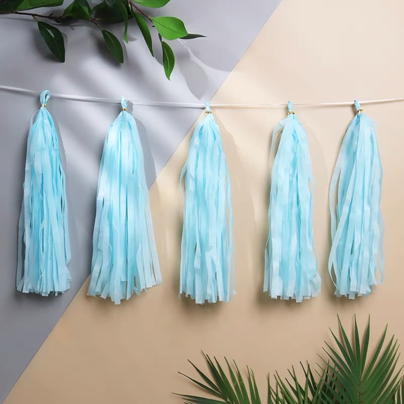 set 5 tua rua giấy lụa trang trí