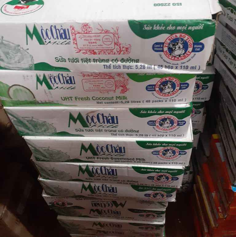 Sữa Tươi Mộc Châu Thùng 48 hộp x 110ml