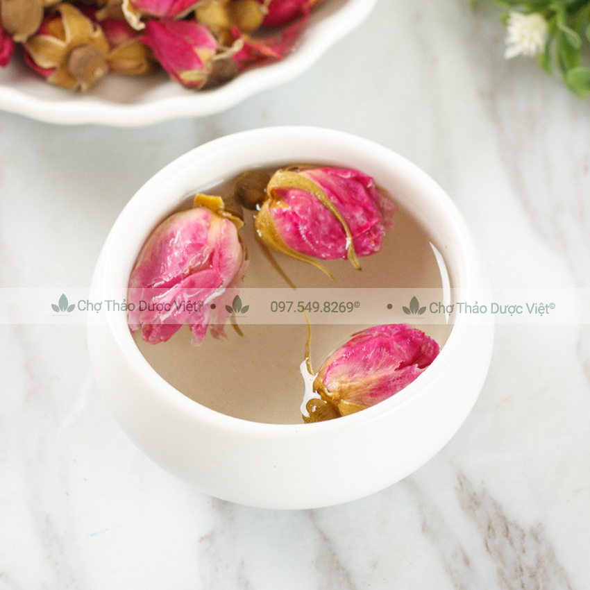 Nụ hoa hồng khô Đà Lạt 1kg, trà hoa hồng sấy khô, nguyên nụ, dùng pha trà, decor, trang trí