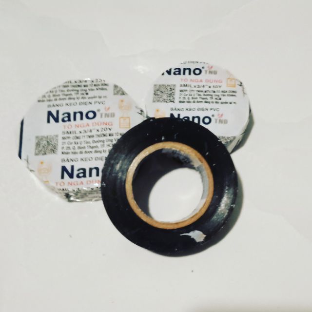 [HCM]Băng keo cách điện màu đen NANO