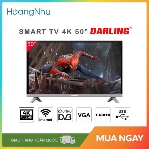 Bảng giá Smart TV 4K Darling 50 inch 50UH960S (Màn hình UHD 4K, Android 7.0, Wifi, Truyền hình KTS) - Bảo hành toàn quốc 2 năm