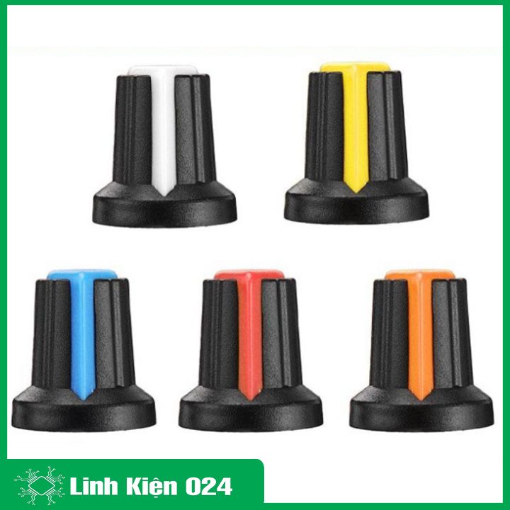 Combo biến trở volume (triết áp + vỏ triết áp nhựa)