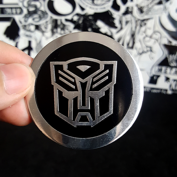 Logo dán nổi TRANSFORMERS AUTOBOT 5.5cm