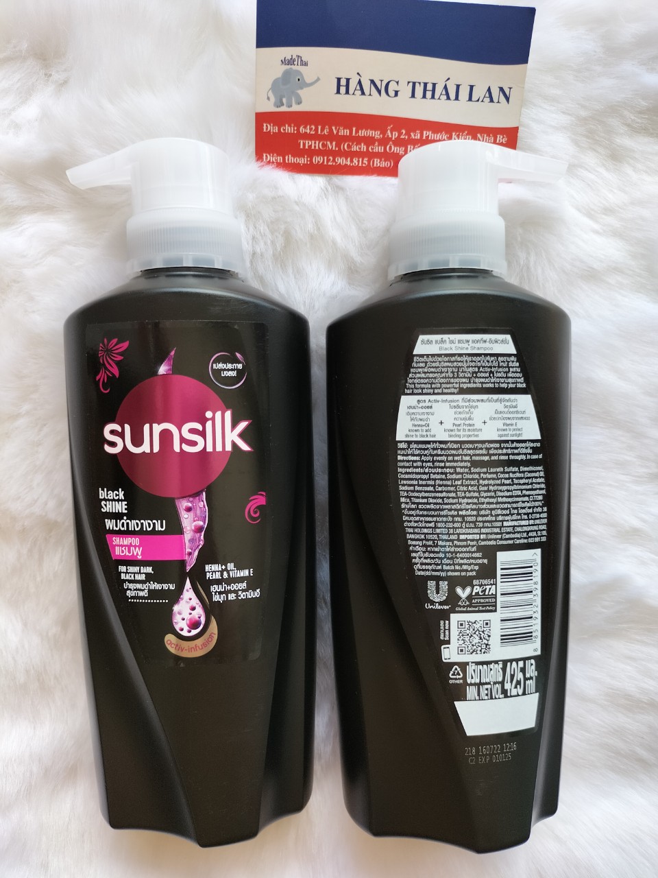 Dầu gội Sunsilk Thái Lan Màu đen 400ml