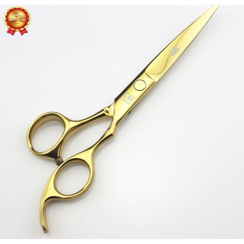 Bộ kéo cắt tóc Kasho HA 05 vàng (mua bộ kéo được tặng 1 bao da 1 chỉnh kéo 1 dầu tra 1 lược toni guy)