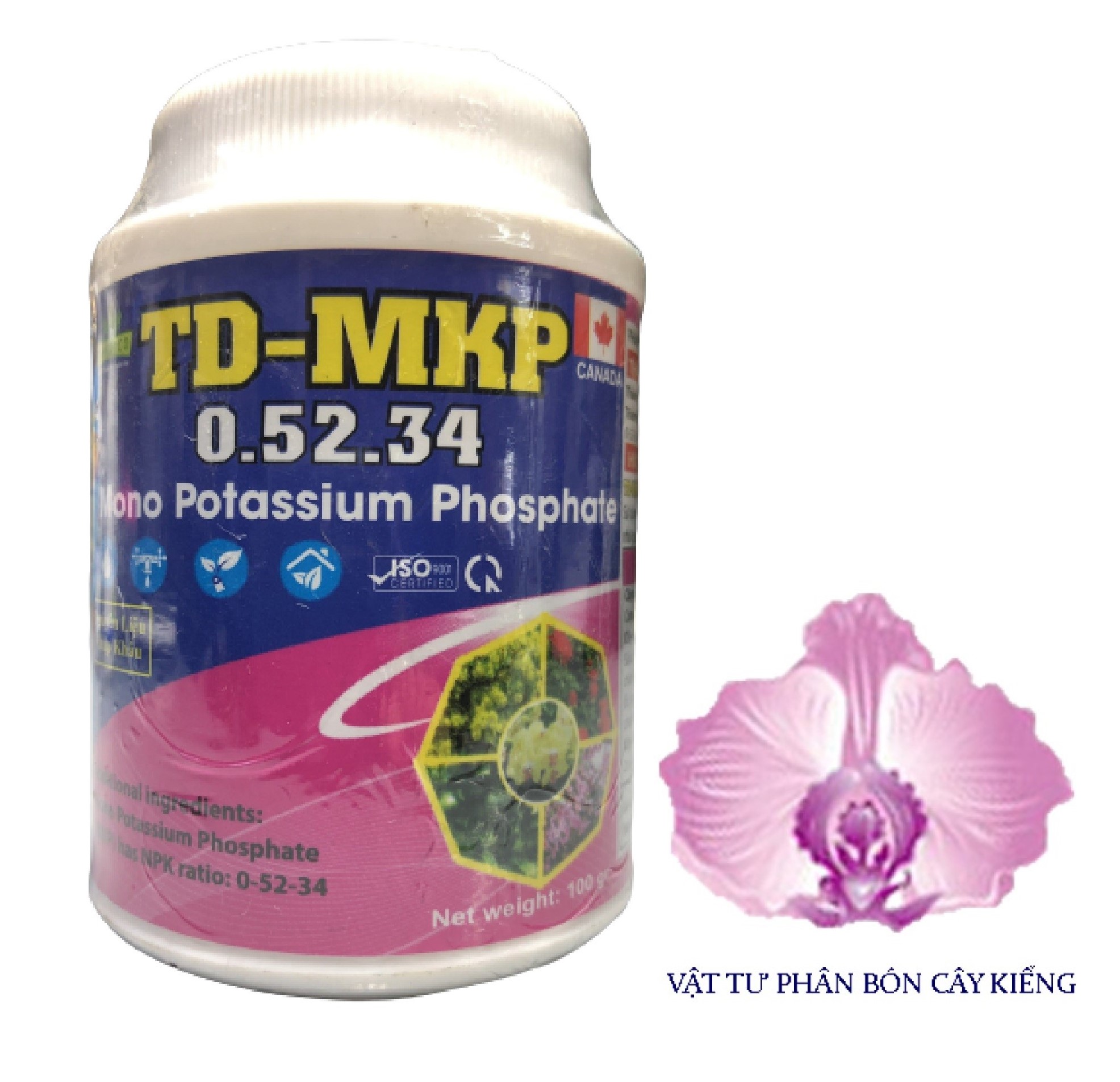 Phân bón vi lượng TD MKP 0-52-34 kích tạo mầm hoa, xử lý hoa nghịch mùa - #567A# 100g