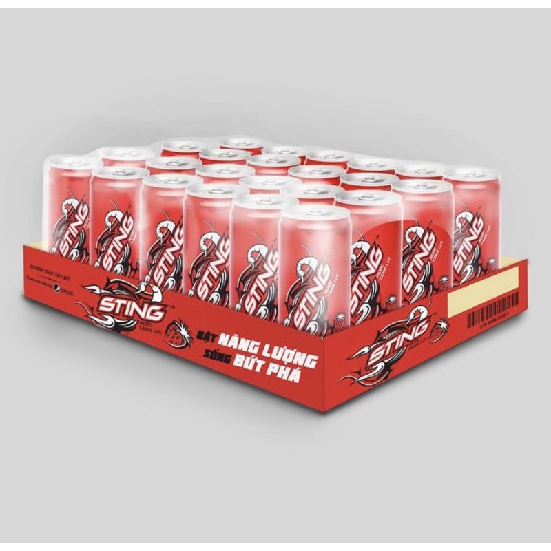 Hỏa tốc - thùng 24 lon sting đỏ 330 ml