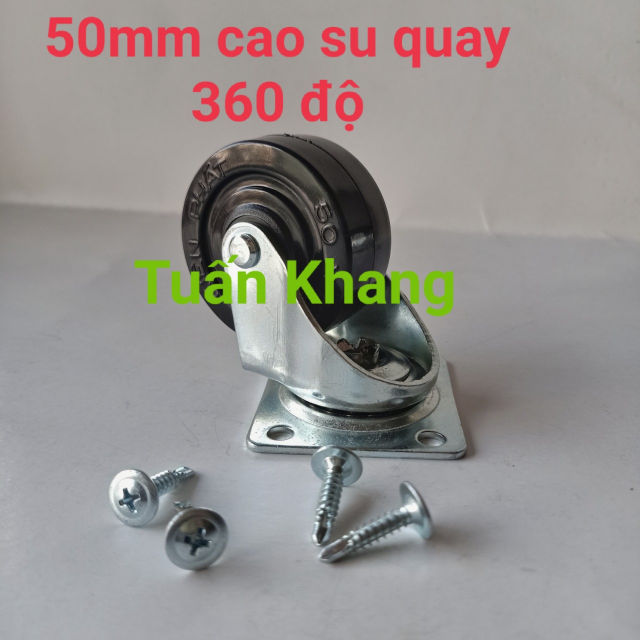Bánh xe 50mm cao su