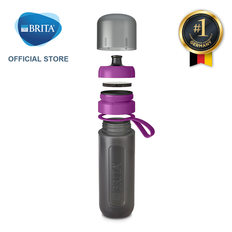 Bình lọc nước BRITA Active Purple 600ml (có sẵn 1 đĩa lọc Microdisc) - Thương hiệu đến từ Đức