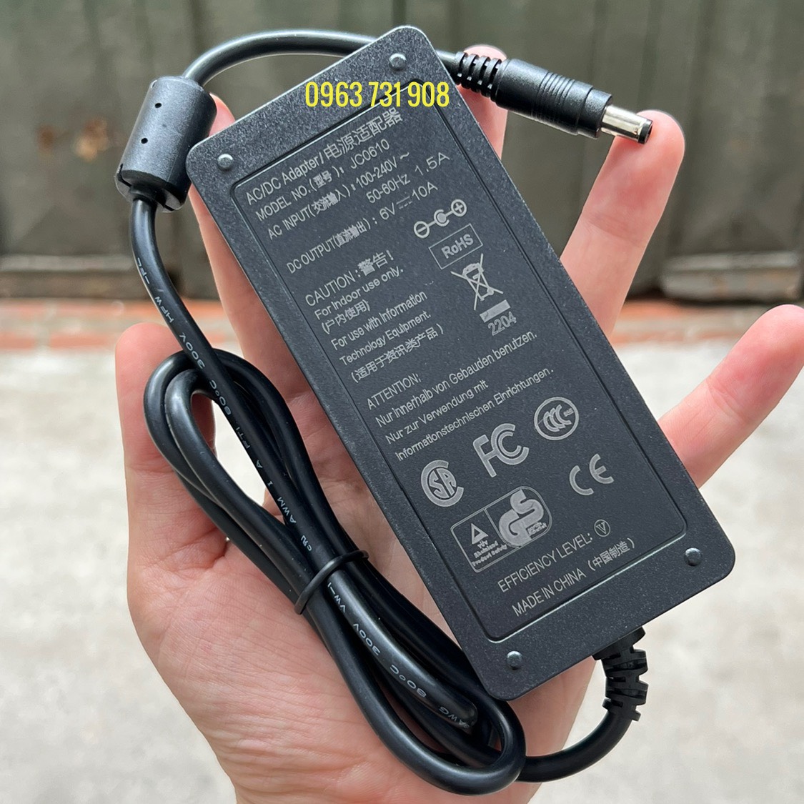 Adapter nguồn 6v 10a loại tốt