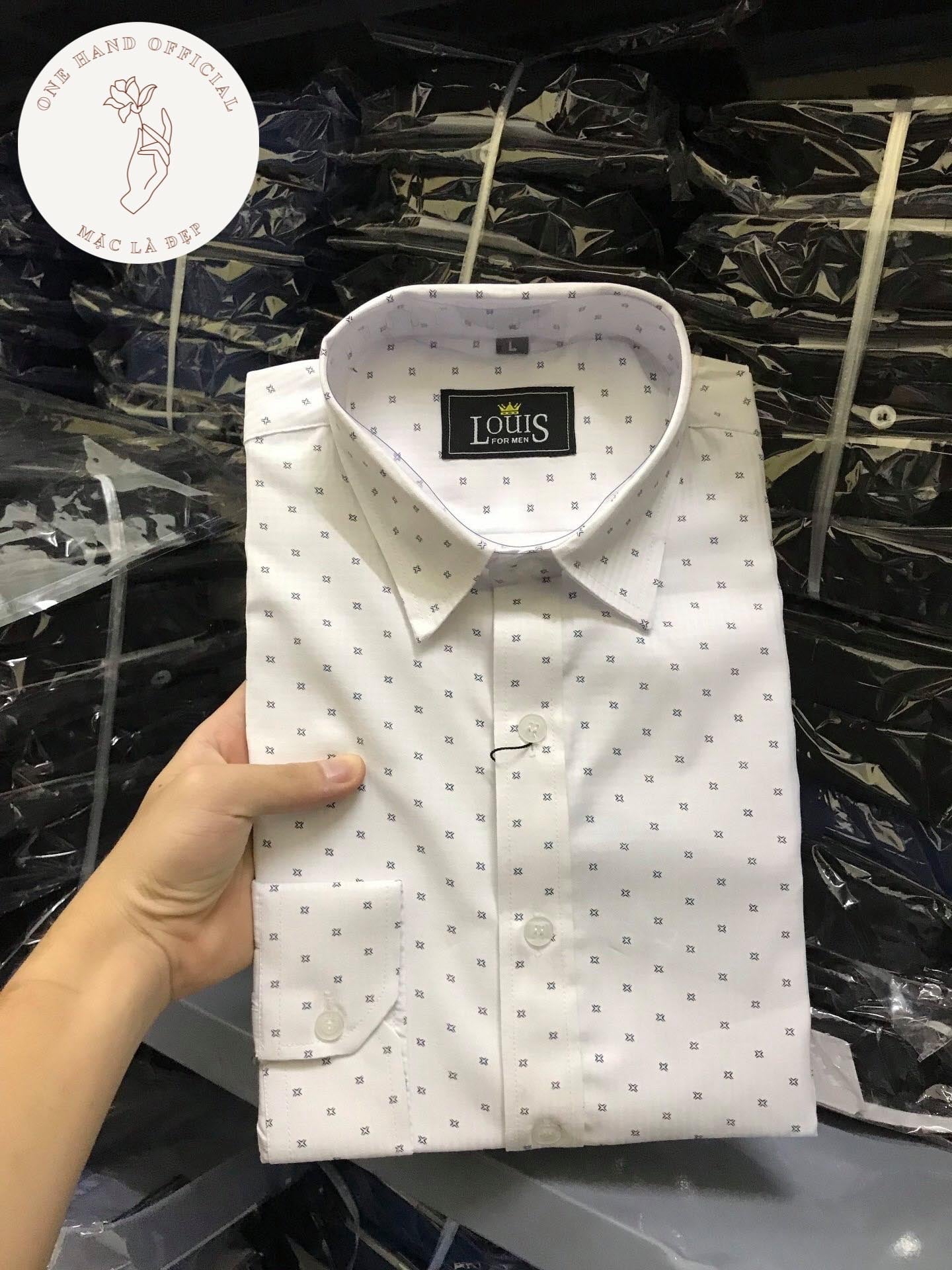 Áo sơ mi nam chấm bi cao cấp