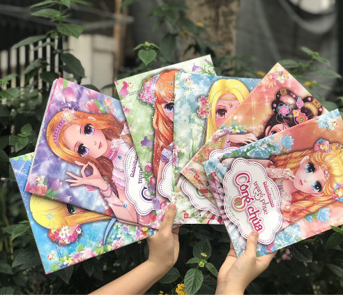 Sách - Dán hình trang phục công chúa - Lẻ tùy chọn