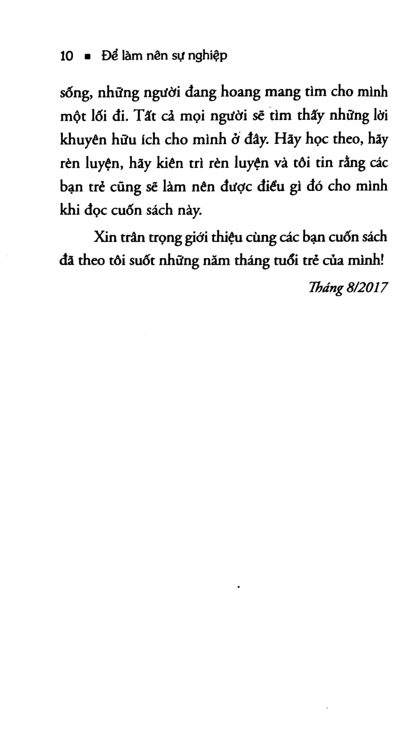 Sách - Để làm nên sự nghiệp