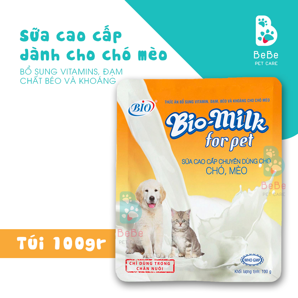 Sữa bột bổ sung dinh dưỡng bio milk dành cho chó mèo mọi lứa tuổi