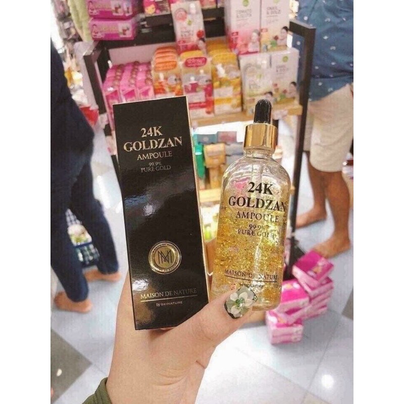 Serum Tinh Chất Vàng 24K Goldzan Vàng Tan 100ml Cải Thiên Nếp Nhăn  Chống Lão Hóa
