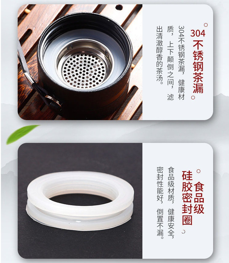 Bình pha trà thuỷ tinh 2 lớp giữ nhiệt có lõi lọc inox 304