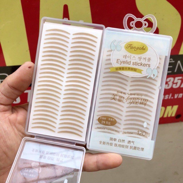 Bộ 240 miếng dán kích mí mắt Hộp Nhựa