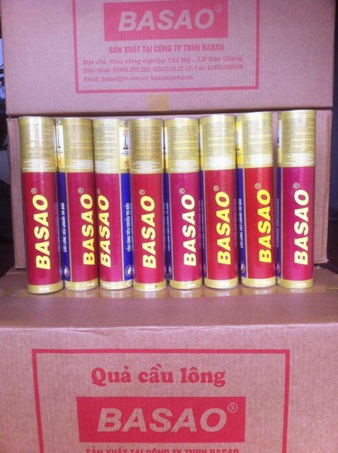 Quả cầu lông Ba Sao ( hộp 10 quả) chính hãng