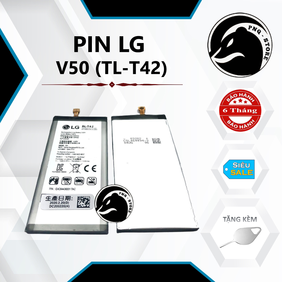 Pin lg v50 thinq/ lg v50s thinq/ lg g8x thinq, bl-t42, dung lượng 4000mah - bh 06 tháng