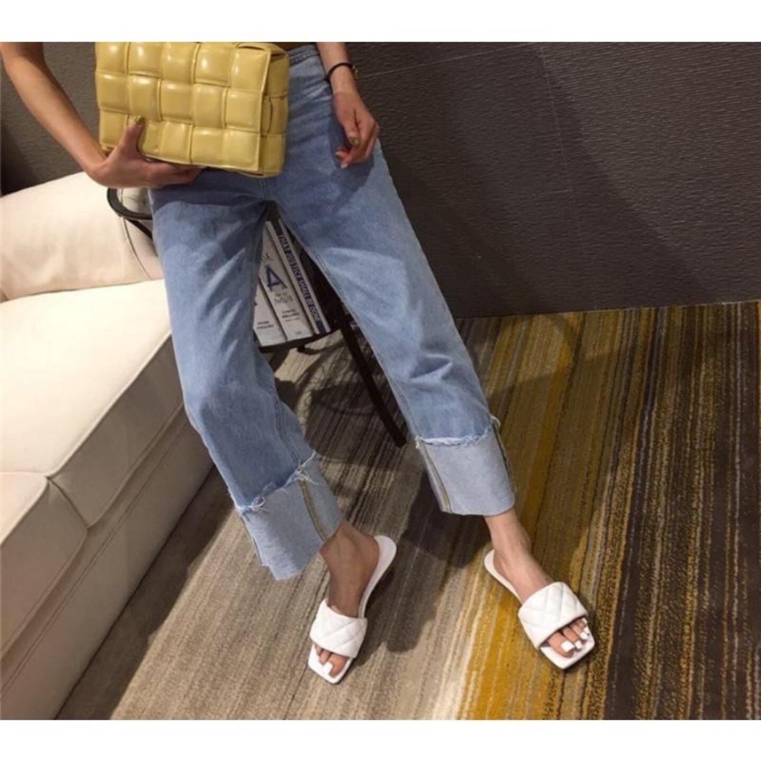 [Mã FAWEEKDAY2 giảm 10000 đơn 50000] Dép quai may chéo có bigsize 35-43