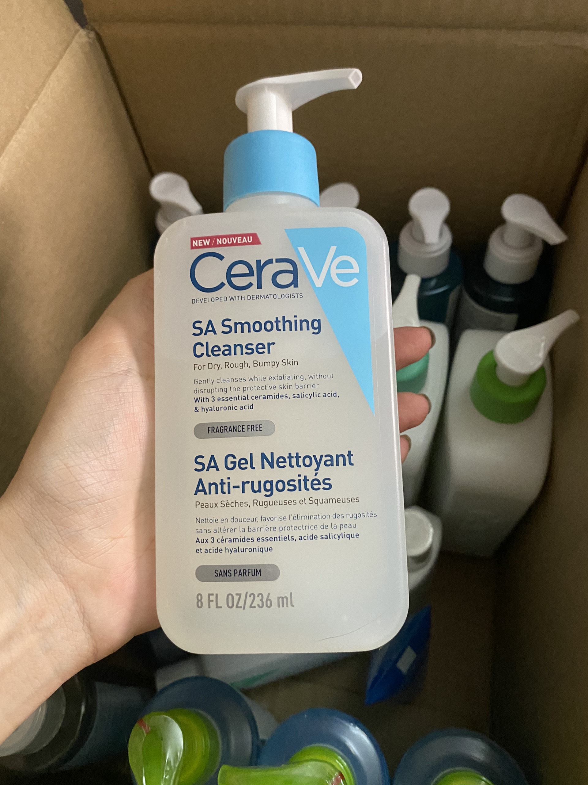 Sữa rửa mặt Cerave từ da thường đến da khô bản Pháp [BILL UK ]