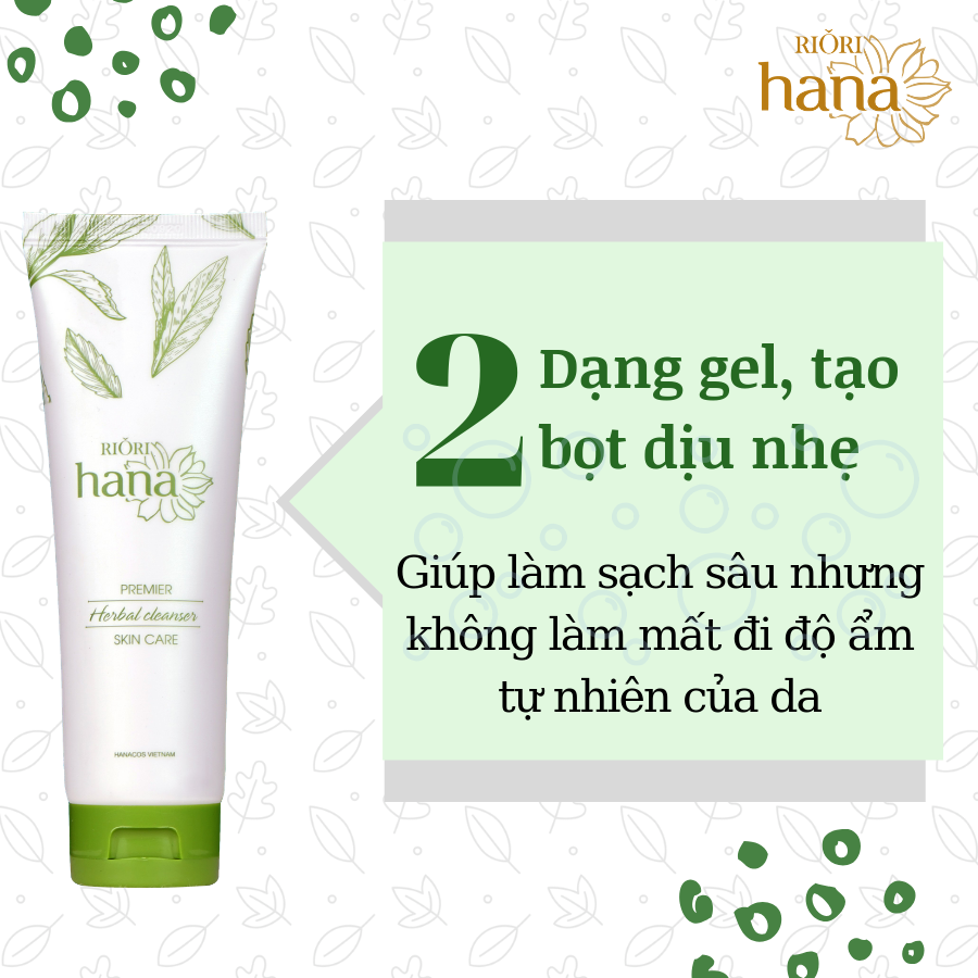 Sữa Rửa Mặt Thảo Mộc RIORI HERBAL CLEANSER 120g