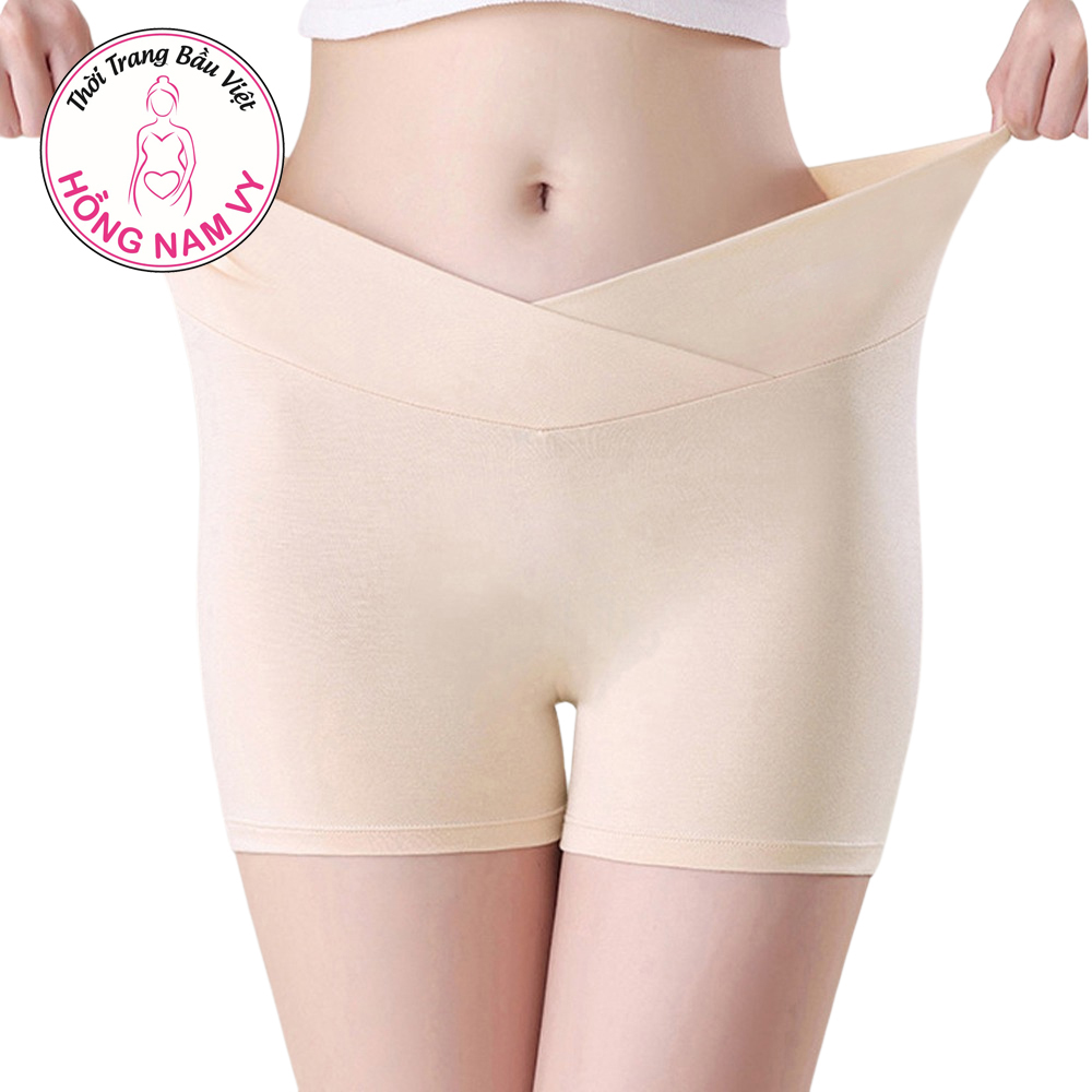 Quần mặc váy bầu cạp chéo cao cấp mịn đẹp