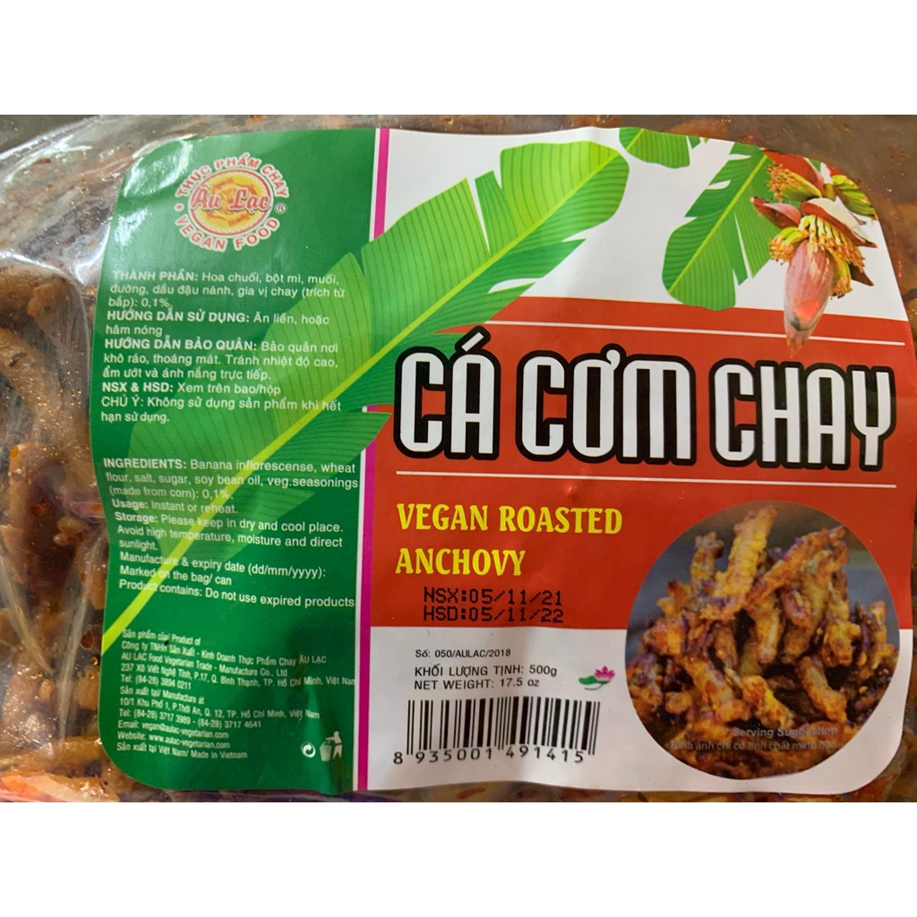 Cá Cơm Kho Chay - Bịch 500g