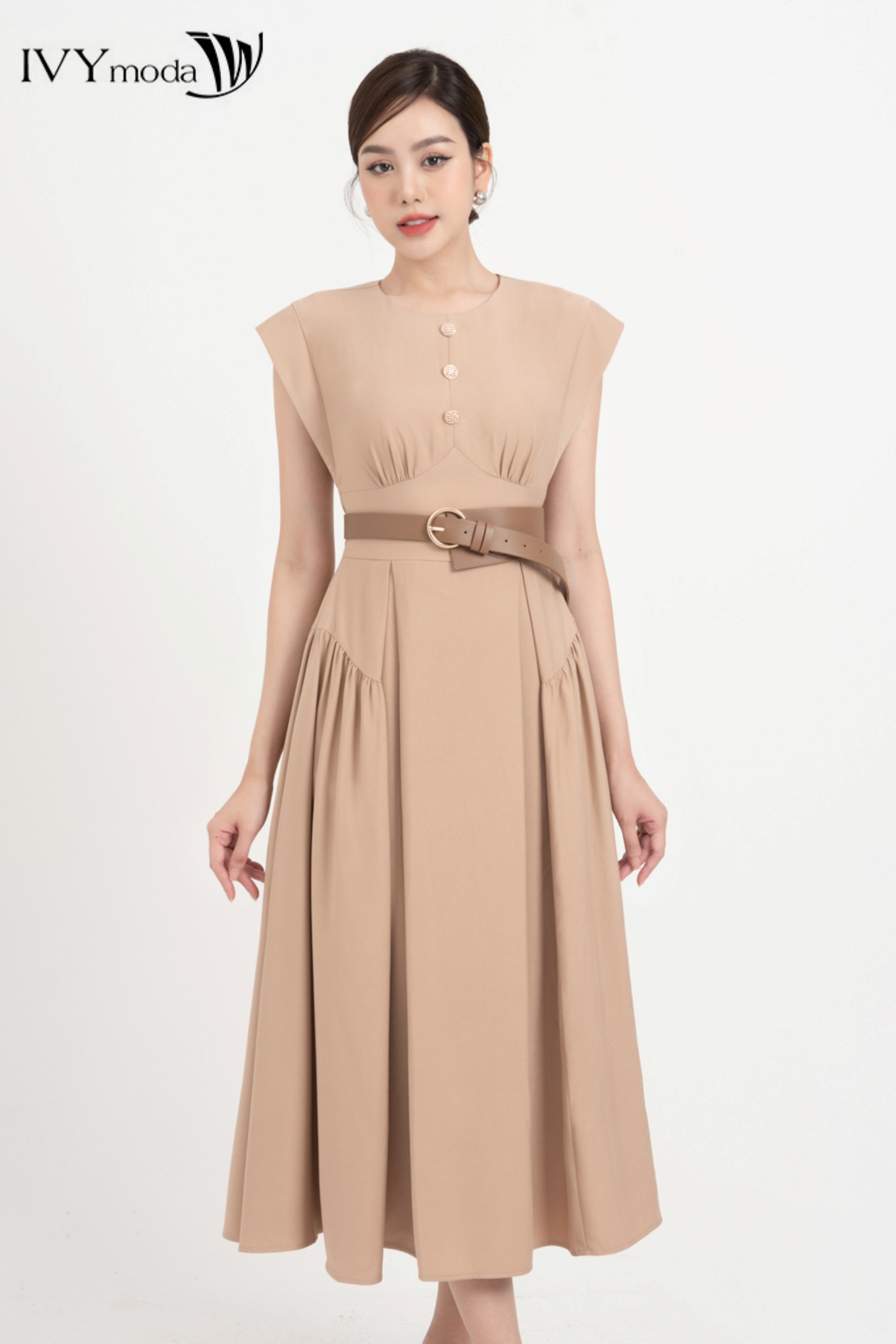 Đầm maxi tay hến IVY moda MS 48M8298