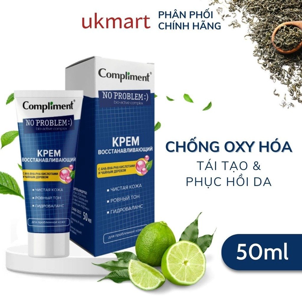 KEM DƯỠNG COMPLIMENT NO PROBLEM AHA - BHA - PHA 50ML