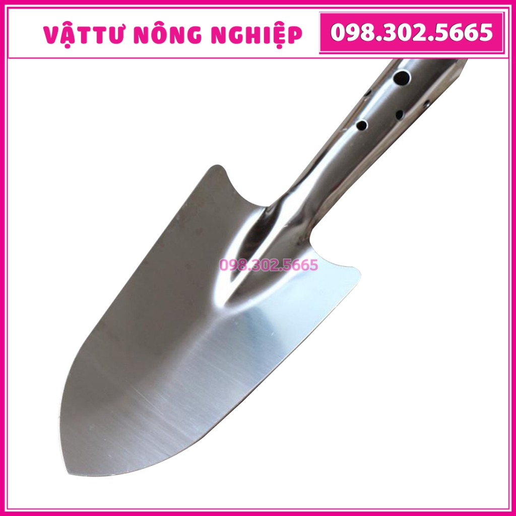 Xẻng làm vườn Inox không gỉ 27cm