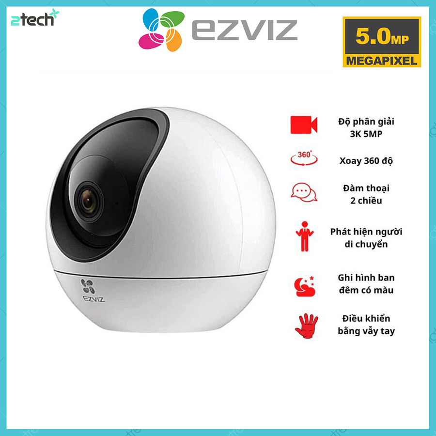 Camera WiFi Quay Quét 5MP EZVIZ H6 3K