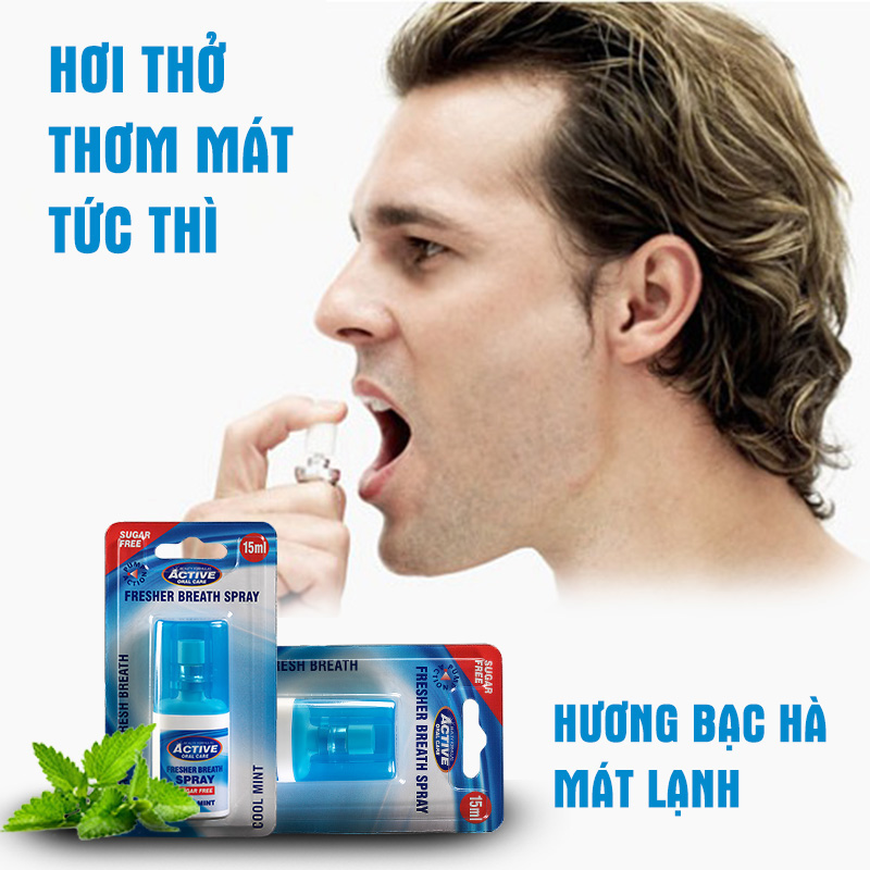[ Tặng 1 tăm chỉ 100m] Xịt Thơm Miệng Beauty Formulas 15ml - NK UK (Anh Quốc)