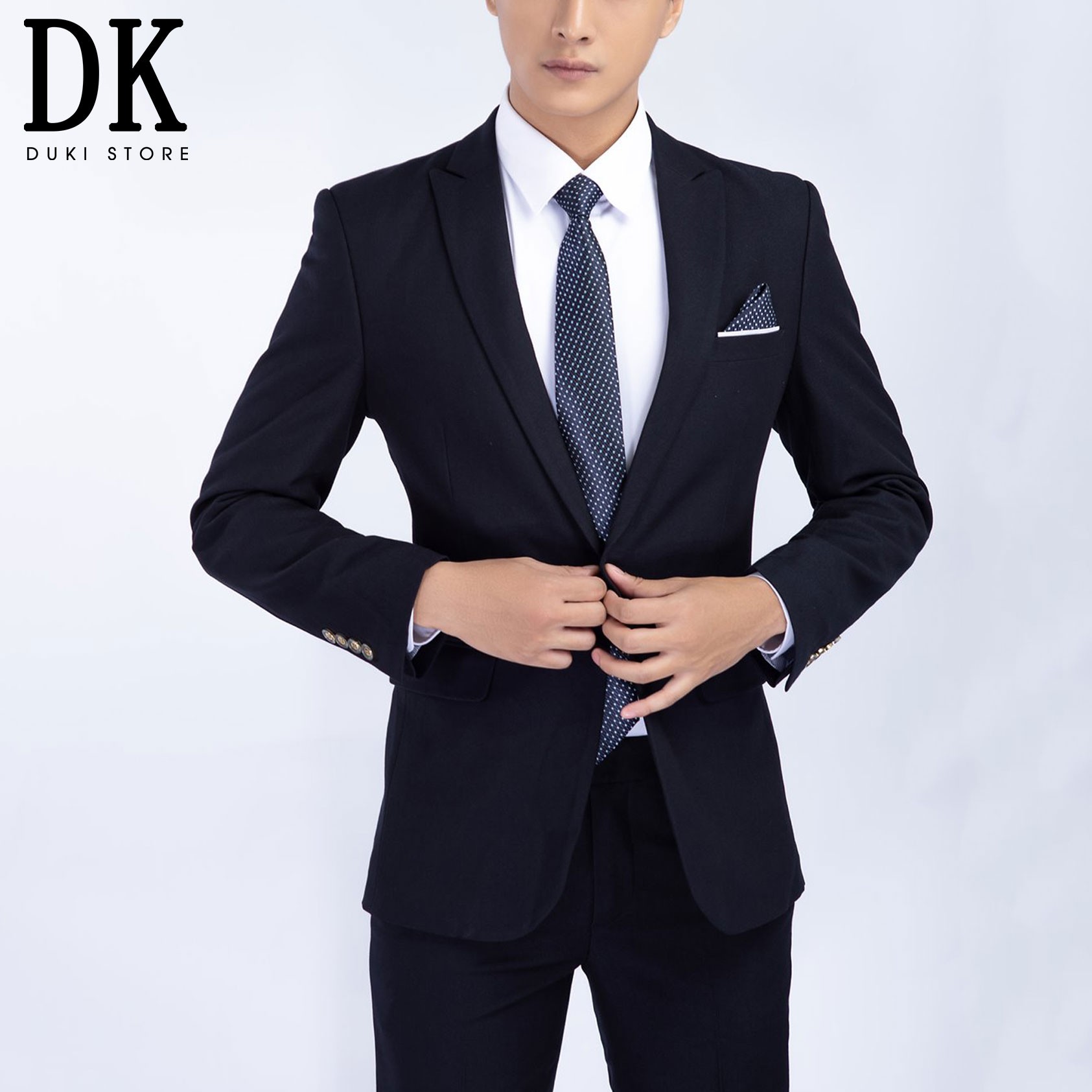 GIẢM 50% Bộ vest nam Hàn Quốc 1 cúc đẹp giá siêu rẻ DKA0001 - DUKI STORE