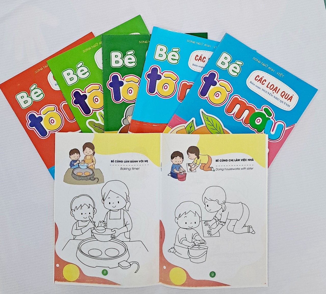 Tô màu cho bé yêu nhiều chủ đề