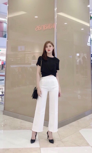 [25-27/4 Hoàn tiền 15%]Quần Ống Rộng Xuông Sườn Cạp Cao