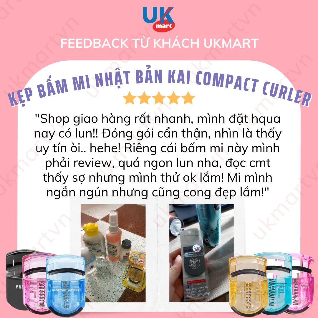 Kẹp Bấm Mi Nhật Bản Kai Compact Curler