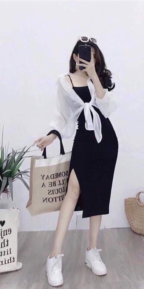 Áo Sơmi Voan Form Lững Phối Kiểu Buộc Eo Cá Tính TTSL0227