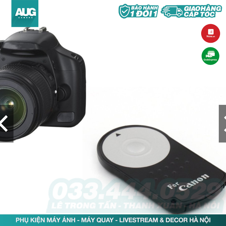 Nút chụp ảnh điều khiển từ xa cho máy ảnh remote điều khiển từ xa canon rc-6 - aug camera hà nội