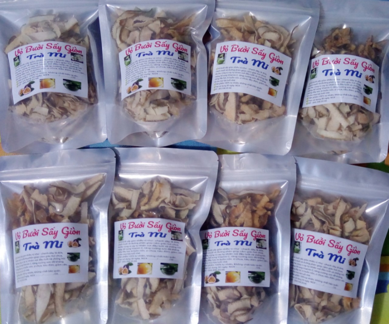 VỎ BƯỞI CHANH MUỐI SẤY GIÒN