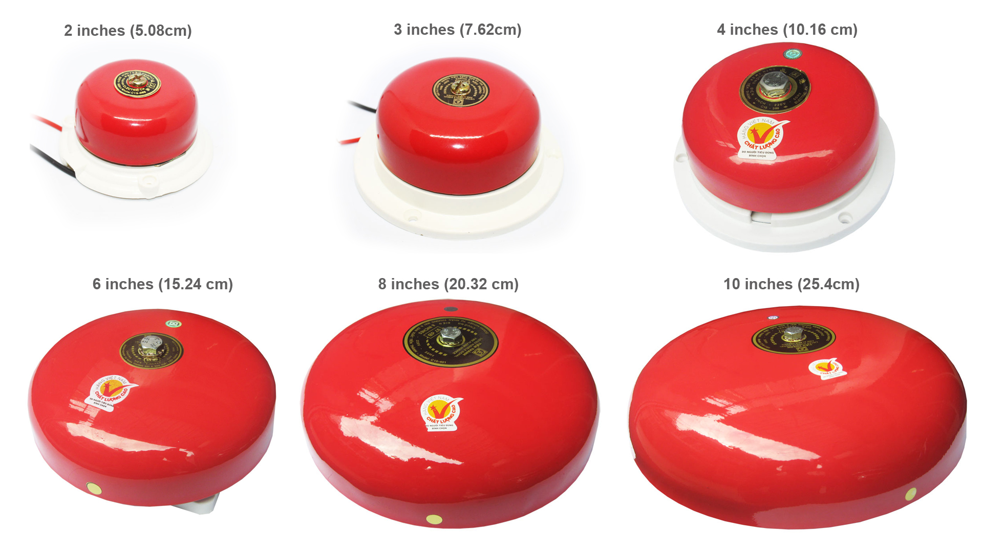 Chuông Điện Báo 220V( 3 Inch, 4 inch)