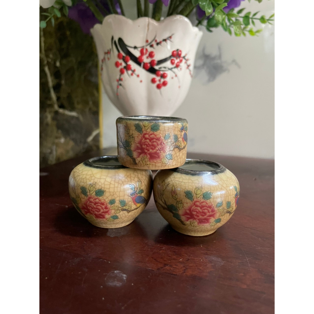 Cóng chim chào mào, Men rạn tàu