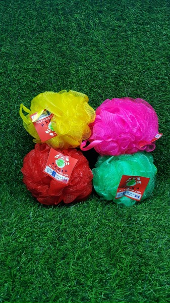 Bông tắm lưới Happy tròn
